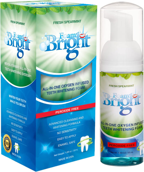 Retainer Cleaner & Aligner Cleaner FoamBright, Great for Invisalign,Candid, Byte, Night Guard, Mouth Guard Denture Whitener Toothpaste & Braces Cl...