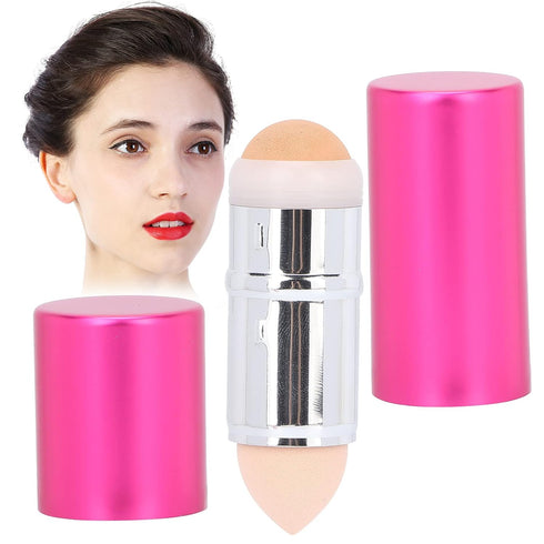 Facial Roller,Volcanic Stone Oil Control Roller Mini Oil Absorbing Roller for Skincare Makeup Face Massage(Oil-absorbing roller-rose red)...