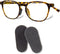 GMS Optical Soft Foam Self-Adhesive Nose Pads for Glasses, Sunglasses, and Eye-wear – 15mm (5 Pair, Black)...