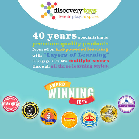 Discovery Toys Super Yummy Teether | 5 Teething Knobs Training for Infant, Baby, and Toddler | BPA-Free Soothing Teething Toy from Birth...