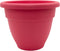 The HC Companies 12 Inch Caribbean Planter - Lightweight Indoor Outdoor Plastic Plant Pot for Herbs and Flowers, Pink Rose...