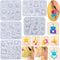 5 Packs Valentine's Day Earring Resin Silicone Molds Kit, Love Heart Shape Resin Mold with 300Pcs Earring Hook Jump Ring for Epoxy Resin Casting D...