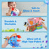 VGOFUN 2PCS Soft Baby Books 0-6 Months Crinkle Books for Babies, Touch and Feel Sensory Cloth Books for Infants 0 3 6 12 18 Months Tummy Time Toys...