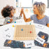 Wooden 9X9 Math Games for Kids 8-12, Kingmall Montessori Multiplication Board Game Wooden Multiplication Board, Educational Preschool Counting Too...