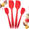 StarPack Premium Silicone Spatula Set of 4 (2 Small, 2 Large) - High Heat Resistant to 600°F, Hygienic One Piece Design, Non Stick Rubber Cooking ...