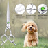 Dog Grooming Scissors 7.4" Professional Straight Dog Grooming Scissors, 440C Stainless Steel Grooming Scissors, Ergonomic Pet Grooming Shears with...