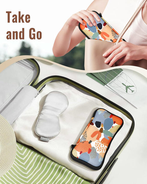 Slohif 2in1 Electric Toothbrush Travel Bag Soft Case - Fits for Oral-B Pro/Philips Sonicare/iO Series Toothbrushes Cover Tooth Brush Protective St...