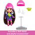 Barbie Extra Mini Minis Doll with Brunette Hair, Alien Sweater Dress & Peace Sign-Themed Accessories & Stand, 3.25-inch...