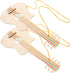 2pcs Graffiti Painting Guitar Toys Kids DIY Crafts Wooden Guitar Toy for Kids Graffiti Wooden Guitar Toy Wooden Graffiti Guitar Toy Wood Guitar Wo...