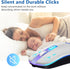 Wireless Mouse, Backlit LED Portable Slim Computer Mouse for Laptop, PC, Computer, MacBook, iPad, Chromebook, Notebook, 2.4G Rechargeable Wireless...