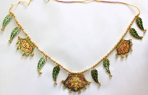 Ganpati Shubh Labh Bandanwar Handcrafted Multicolour Door Hanging Toran 33 Inches Approx...