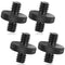 1/4" Male to 1/4" Male Tripod Screw, 4 PCS Standard Camera Cage Mount Threaded Light Stand Screw, Double Head Converter Precision Made for Shoulde...