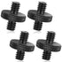 1/4" Male to 1/4" Male Tripod Screw, 4 PCS Standard Camera Cage Mount Threaded Light Stand Screw, Double Head Converter Precision Made for Shoulde...