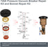 720A Pressure Vacuum Breaker Repair Kit and Bonnet Repair Kit for Zurn Wilkins 1/2”, 3/4”, and 1”- 2“ Pressure Vacuum Breaker Assembly...