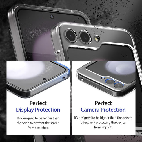 araree Nukin M Samsung Galaxy Z Flip 5 Case, Compatible with Magsafe Wireless Charger Transparent Slim Cover Scratchproof Hard PC Phone Case Desig...