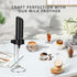 Rechargeable Handheld Electric Milk Frother with USB C Charging Stand for Lattes- Powerful Whisk Drink Frother Wand for Coffee, Hot Chocolate, Cap...