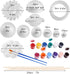 72 Pcs Solar System Model Foam Balls Kit includes Mixed Sizes Polystyrene Craft Foam Bamboo Sticks Color Pigments Paint Tray Palettes Picture Plat...