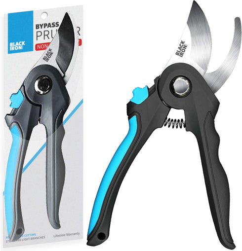 Bypass Pruning Shears for Gardening, Heavy Duty Garden Clipper for Cutting Stems, Soft Grip Hand Pruner...