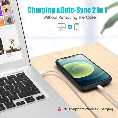 Battery Case for iPhone 12/12 Pro, ?Newest 6800mAh?Battery Charging Case Protective Battery Backup Pack Portable Charging Case for iPhone 12/12 Pr...