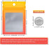 Funfery 100 Pieces Resealable Smell Proof Bags for Food Storage,Clear Cute Mylar Bags for Small Business Foil Ziplock Packaging Bags for Sample Je...