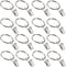 16 Pack Curtain Rings with Clips, Window Clip Rings Curtain Hooks Hangers Clip Rings for Hanging Drapery Drapes Bows, Mini 1 Inch Diameter, Fits u...