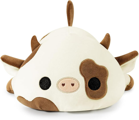 Onsoyours Cute Cow Plushie, Soft Stuffed Cookies Cow Squishy Plush Animal Toy Pillow for Kids (Cookies Cow, 12")...
