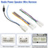 Radio Wiring Harness Adapter Kit Compatible with Toyota Camry Corolla RAV4 Cruiser Sienna Tacoma Highlander Prius, Car Stereo Power Speaker Wire H...