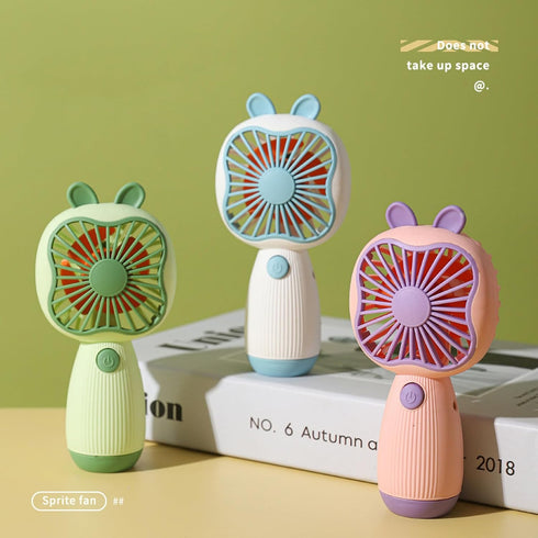 JIAN HAO Portable Handheld Fan with USB Charging, Pink, Small Electric Fan for Home Office Use (White)...