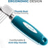 Poodle Pet Dematting Fur Rake Comb Brush Tool - Dog and Cat Comb with Long 2.5 Inches Steel Safety Blades for Detangling Matted or Knotted Underco...