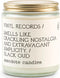Anecdote Candles ‘Vinyl Record’ Coconut Soy Wax Candle Jar | Premium Hand Poured & Long Burning | Black Oud & Sandlewood Fragrance | Phthalate-Fre...