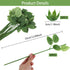 20PCS Floral Wire Stem with Leaves and 20PCS Artificial Flower Calyxes Set, for Floral Rose Arrangement, DIY Craft Bouquet Making, and Florist Sup...