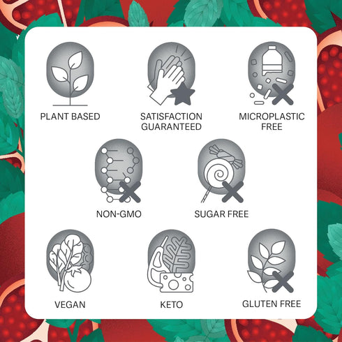 Zest 135mg High Caffeine Energy Leaf Blend - Pomegranate Mojito Green Tea - 20 Pack Bag - All Natural Strong Flavored Healthy Coffee Alternative H...