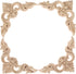 MUXSAM 4Pcs Wood Carved Appliques Onlays, Unpainted Little Wooden Corners Flower Carvings Decals for Mirrors Cabinets Walls Doors Chests Dressers ...