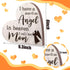 Jetec Bereavement Gift Sympathy Memorial Decor Wooden Heart Shaped Sign Memorial Sign for Loss of Mother Grief Funeral Sorry for Loss Loving Mom...