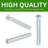 Spare Hardware Parts Replacement for IKEA Furniture Euro Screw with Neck SPEC Screw - Part #122824 | Euro Screw M6.2-1.8×55 with 4mm Hex Recess | ...