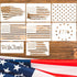 8Pcs American Flag Star Stencil We The People Stencil Reusable 13 Stars 1776 Templates Star Stencil 50 Stars American Flag Stencils for Painting o...