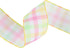 LaRibbons Wired Ribbon White Pastel Plaid Green Yellow Pink Spring DIY Decorative Wrapping Ribbon for Bows for Birthday Wedding Bridal Party Easte...