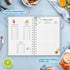 JUBTIC Recipe Book to Write in Your Own Recipes,Sprial Hardcover Personal Blank Recipe Book, Make Your Own Family Cookbook with Gold Foil Stickers...