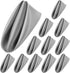 ANECO 12 Pieces Satin Napkins Soft Dinner Napkins Square Table Napkins 17 x 17 Inches for Restaurant Weddings Party Dinner Decoration (Grey)...