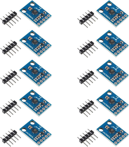 10pcs GY-273 QMC5883L 3-Axis Compass Magnetometer Sensor Board Module IIC/I2C for Arduino 3-5V Power High Accurancy...