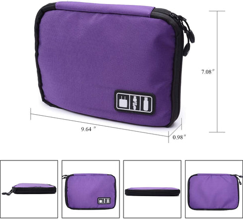 iiteeology Smart Watch Band Storage Bag, Universal Watch Band Accessories Organizer Bag Travel Storage Bag, Extra Pocket for Magsafe Charger, Cabl...
