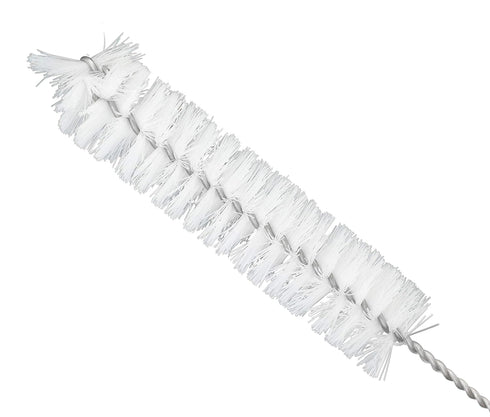 EISCO 12PK Bristle Cleaning Brushes with Fan-Shaped Ends, 9" - Twisted Stainless Steel Wire Handle - Ideal for 0.6" - 0.8" Diameter Tubes, Bottles...