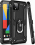 LUMARKE for Google Pixel 4 Case with Screen Protector,Pass 16ft. Drop Tested Military Grade Protective Phone Cover with Magnetic Ring Kickstand Co...