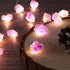 Genuine Amethyst Crystal Decorative Lights Cute Fairy String Lights 10ft 30 Natural Stones with Remote for Bedroom Hanging Ornaments Reiki Party N...