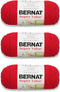 Bernat Super Value Yarn, 3 Pack, Berry 3 Count......