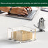Acrylic Sticky Note Holder, Self-Stick Note Pad Holder W/O Pads - Note Dispenser Memo Pad Holder Desk Organizer for School Office Home (3''x3'' Cl...