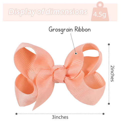 58pcs 3 Inches Grosgrain Ribbon Pinwheel Hair Bows Alligator Clips Hair Barrettes Accessories for Baby Girls Kids Toddlers Teens 29 Colors in Pair...