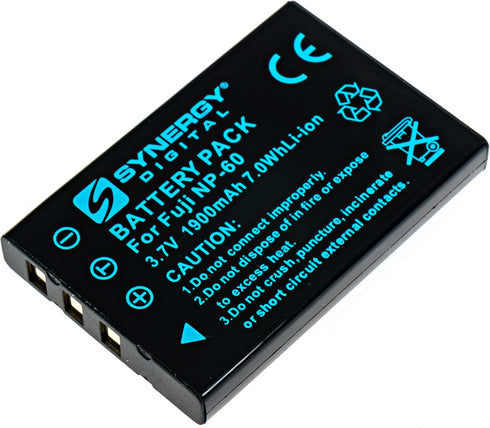 Synergy Digital Camera Batteries, Compatible with Creative NP-60 Digital Camera, (Li-ion, 3.7V, 1050mAh), Replacement for Casio NP-30 Battery, Com...