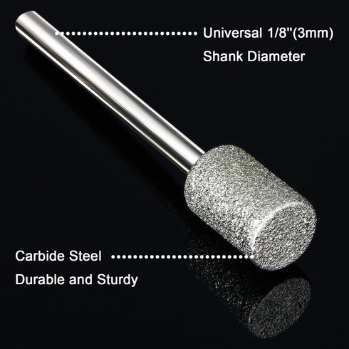Stone Carving Set Compatible with Dremel, HOMEIDOL 12PCS Diamond Burr Bits for Stone Rocks Jewelry Glass Ceramics (4mm 5mm 6mm 8mm 10mm 12mm)...