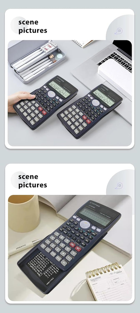 CTIFREE Scientific Calculator FX-991MS College Middle School Mathematics 401 Function Calculadora Cientifica Dual Power Scientific Calculator...